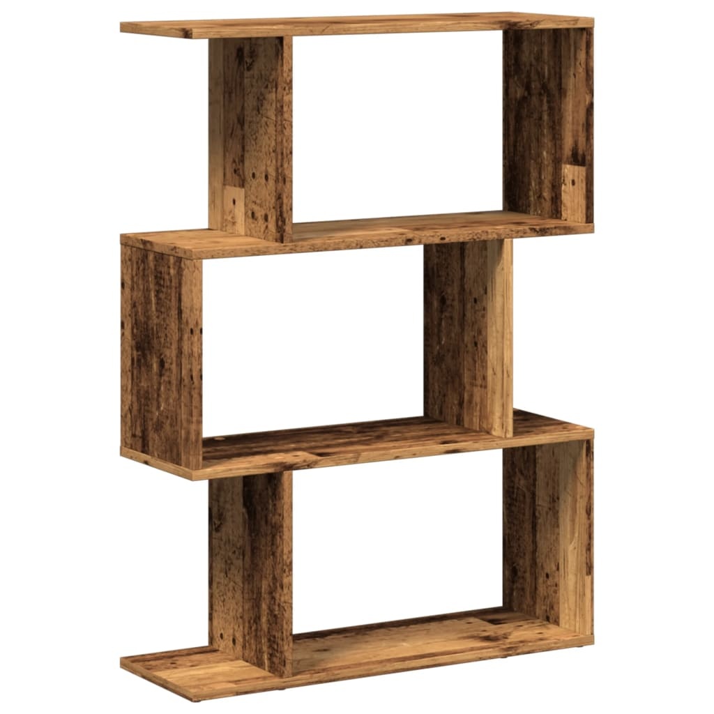 VidaXL Kamerscherm / boekenkast 3-laags 70x24x97 cm hout oud hout