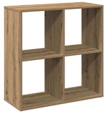 VidaXL Kamerscherm / boekenkast 69,5x29x69,5 cm hout artisanaal eiken