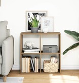 VidaXL Kamerscherm / boekenkast 69,5x29x69,5 cm hout artisanaal eiken