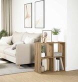 VidaXL Kamerscherm / boekenkast 69,5x29x69,5 cm hout artisanaal eiken