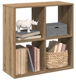 VidaXL Kamerscherm / boekenkast 69,5x29x69,5 cm hout artisanaal eiken