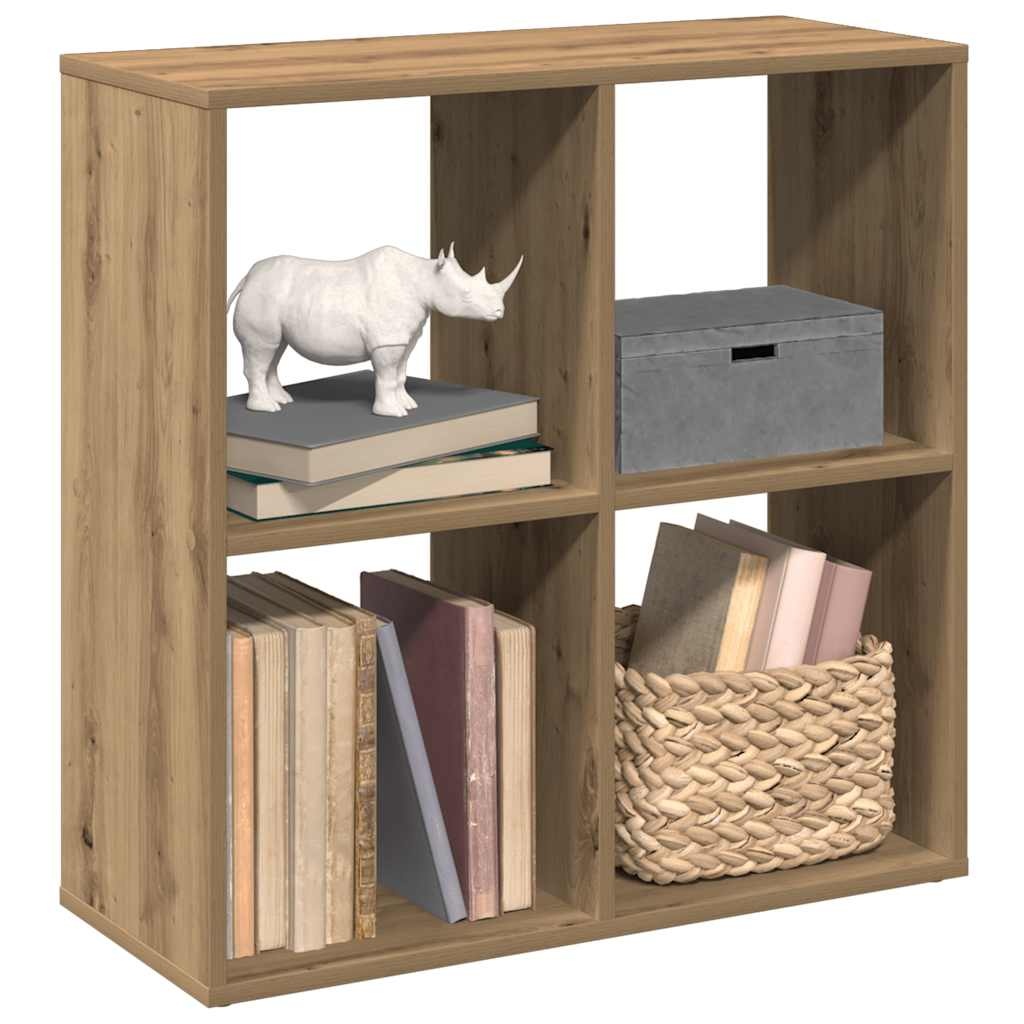 VidaXL Kamerscherm / boekenkast 69,5x29x69,5 cm hout artisanaal eiken