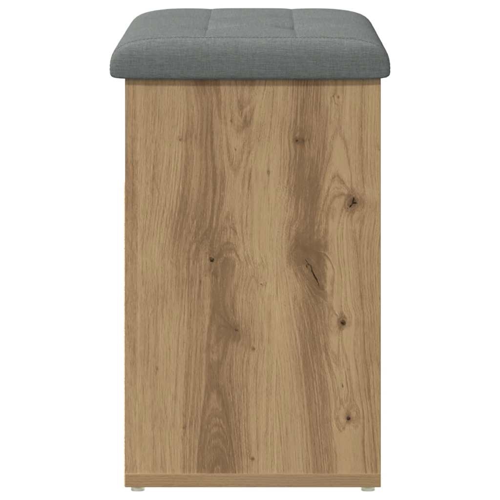 VidaXL Schoenenbank 62x32x50 cm bewerkt hout artisanaal eikenkleur