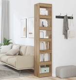 VidaXL Boekenkast/kamerscherm 40x30x198 cm artisanaal eikenkleur