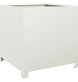 VidaXL Plantenbak 50x50x50 cm staal wit