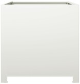 VidaXL Plantenbak 50x50x50 cm staal wit