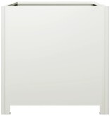 VidaXL Plantenbak 50x50x50 cm staal wit