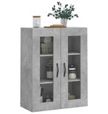 VidaXL Wandkast 69,5x34x90 cm bewerkt hout betongrijs