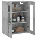 VidaXL Wandkast 69,5x34x90 cm bewerkt hout betongrijs