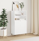 VidaXL Hoge kast 60x36x110 cm bewerkt hout wit