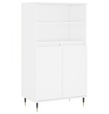 VidaXL Hoge kast 60x36x110 cm bewerkt hout wit
