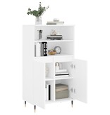 VidaXL Hoge kast 60x36x110 cm bewerkt hout wit