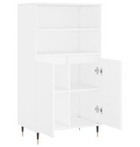 VidaXL Hoge kast 60x36x110 cm bewerkt hout wit