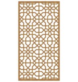 VidaXL Wanddecoratie tuin Moors ontwerp 105x55 cm cortenstaal