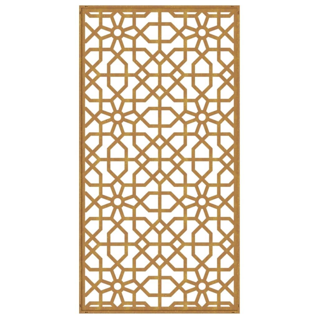 VidaXL Wanddecoratie tuin Moors ontwerp 105x55 cm cortenstaal