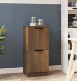 VidaXL Dressoir 30x30x70 cm bewerkt hout bruin eikenkleur