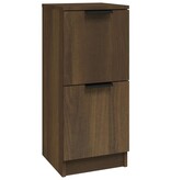 VidaXL Dressoir 30x30x70 cm bewerkt hout bruin eikenkleur