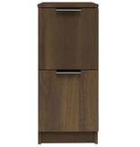 VidaXL Dressoir 30x30x70 cm bewerkt hout bruin eikenkleur