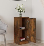 VidaXL Dressoir 30x30x70 cm bewerkt hout gerookt eikenkleurig