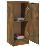 VidaXL Dressoir 30x30x70 cm bewerkt hout gerookt eikenkleurig