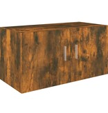 VidaXL Hangkast 80x39x40 cm bewerkt hout gerookt eikenkleurig