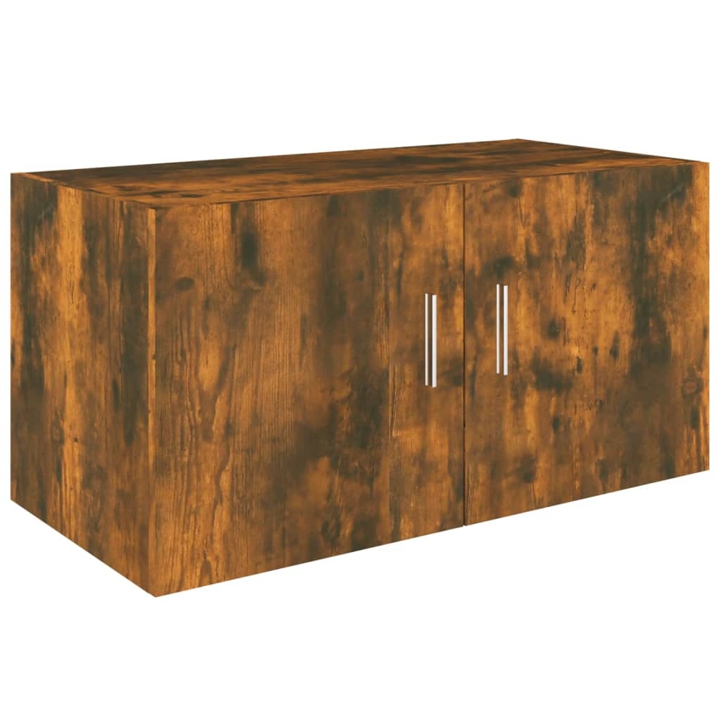 VidaXL Hangkast 80x39x40 cm bewerkt hout gerookt eikenkleurig