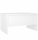 VidaXL Salontafel 80x50x42,5 cm bewerkt hout wit
