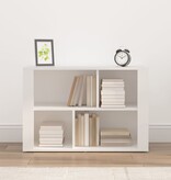 VidaXL Dressoir 80x30x54 cm bewerkt hout wit