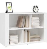 VidaXL Dressoir 80x30x54 cm bewerkt hout wit