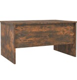 VidaXL Salontafel 80x50x42,5 cm bewerkt hout gerookt eikenkleurig