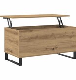 VidaXL Salontafel 90x44,5x45 cm bewerkt hout artisanaal eikenkleurig