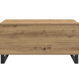 VidaXL Salontafel 90x44,5x45 cm bewerkt hout artisanaal eikenkleurig