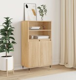 VidaXL Hoge kast 60x36x110 cm bewerkt hout sonoma eikenkleurig
