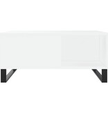 VidaXL Salontafel 80x80x36,5 cm bewerkt hout wit