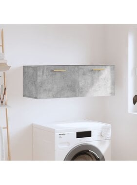 VidaXL Wandkast 100x36,5x35 cm bewerkt hout betongrijs