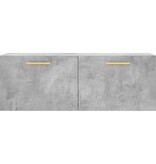 VidaXL Wandkast 100x36,5x35 cm bewerkt hout betongrijs
