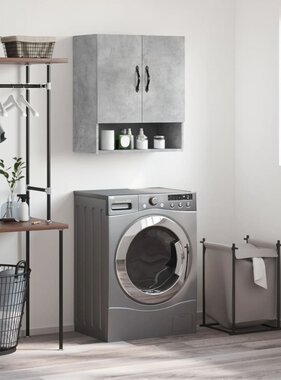 VidaXL Wandkast 60x31x70 cm bewerkt hout betongrijs