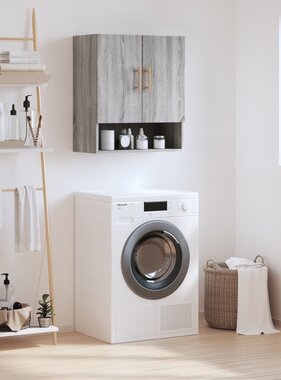 VidaXL Wandkast 60x31x70 cm bewerkt hout grijs sonoma eikenkleurig