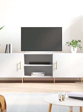 VidaXL Tv-meubel 150x30x50 cm bewerkt hout wit