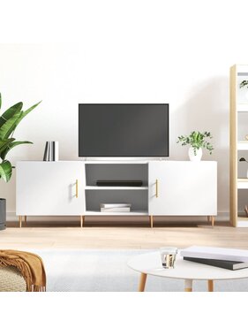 VidaXL Tv-meubel 150x30x50 cm bewerkt hout wit