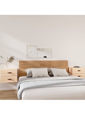 VidaXL Nachtkastjes 2 st wandgemonteerd 50x36x40 cm