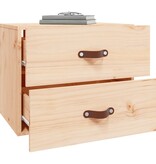 VidaXL Nachtkastjes 2 st wandgemonteerd 50x36x40 cm