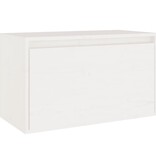 VidaXL Wandkast 60x30x35 cm massief grenenhout wit