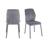 SalesFever Stoelenset van 2 grijs