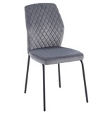 SalesFever Stoelenset van 2 grijs