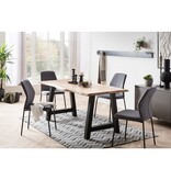 SalesFever Stoelenset van 2 grijs