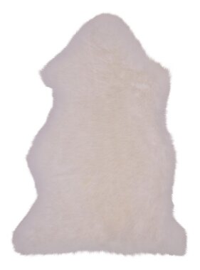 Lamsleer - Echt lamsleer, Ivoor - 50x85 cm