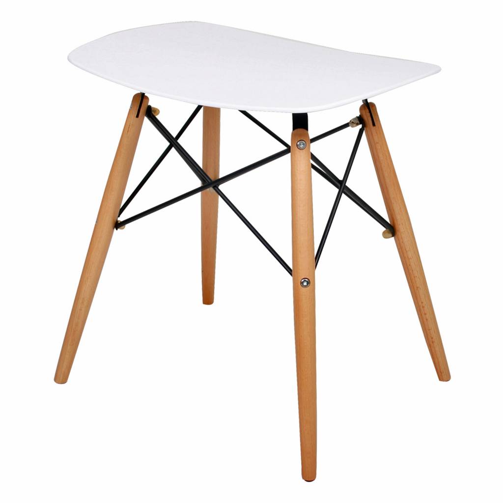 Butik kruk Consilium Wit of Stof