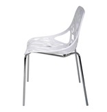 Butik eetkamerstoel of kantinestoel Forest Wit