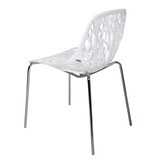 Butik eetkamerstoel of kantinestoel Forest Wit